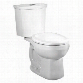 American Standard 2888.21b.020 H2option  Siphonic Dual Flu Sh Right Height R Ound Front Toilet I White