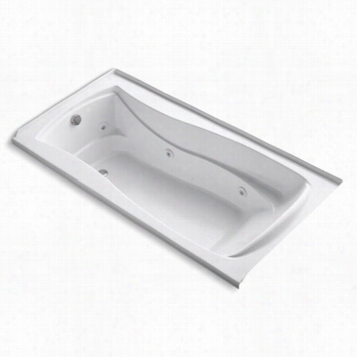 Kohler K-1257-h Mariposa 72"" X 36"" Alcove Whiirlpool Bath Wwith Integral Tile Flange Heater And Left Hand Drain