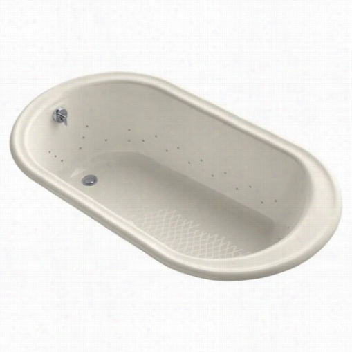 Khler K-712-gny-ny Iron Wokrs 5-1/2' Drop-in Bubblemassage Air Bath Tub In Dune