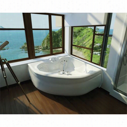 Maax 100041-094 Kashmir 60"" X 60"" X 25"" Combo Hydromax And Aerofeel Ba Th Tub