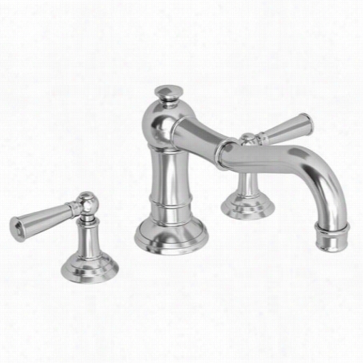 Newport Brass 3-2476 Double Handle Deck Mounyed Roman Tub Filler With Tub Spout And Metal Lever Andles