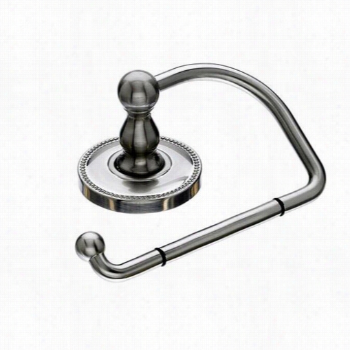 Top Knobs Ed4bsna Edwardian Bath Issue Hook With Beaded Backpllate Inb Rushed Satin Nnickel