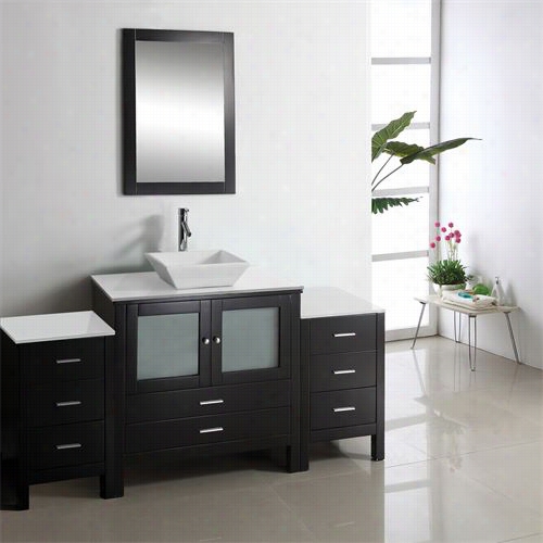 Virtu Usa  Ms-4471-s-es Brentord 71"u&ot; Single Sink  Bathroom Vanity In Espresso - Vanity Top Included