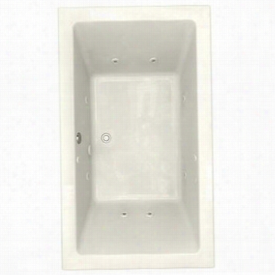 American Standard 2943.018c.222 Studio 72""x42""; Everclean Whirlpool Drop-in Tub In Linen