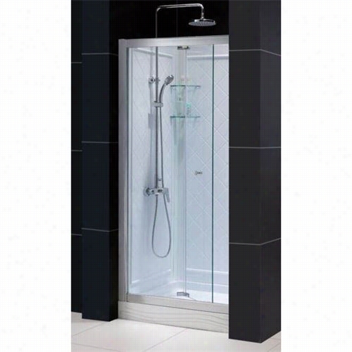 Dreamline Dl-1631c-01cl Flex 32&quo;" X 32"" Singls Threshold Base Shower Packqge