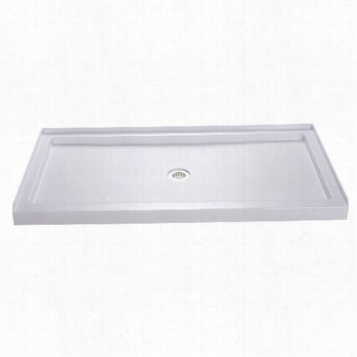 Dreamline Dlt-1132480 32"&q Uot;d X 48""w  Center Drain Single Threshold Shower Base