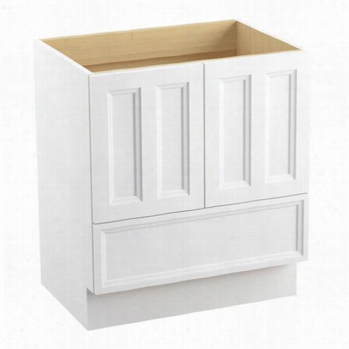 Kohler  99516-tk Damask 30"&qjot; Toe Kick Vanity Cabinet Only With 2 Doors And 1 Drawers