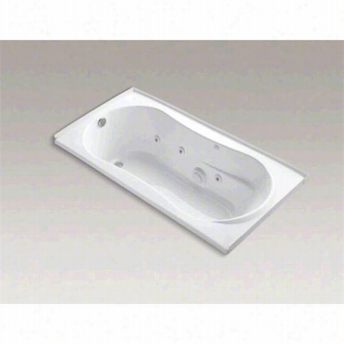 Kohler K=1157-lh 72"" X 36"" Alcove Whirlpool Bath With Tile Flange Left Hand Drain And Heater