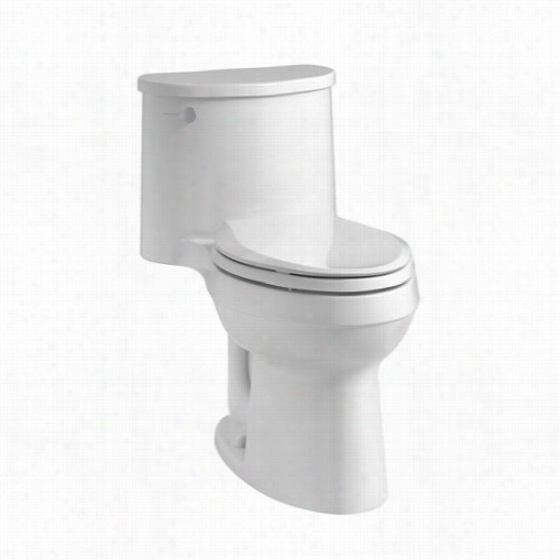 Kohler K-3946 Adair 1.28 Gpf One Piece Elongated Comfort  Height Toilet Withclass Five Flusing Technology And Left And Trip Lever