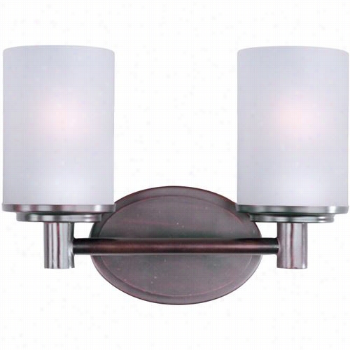 Maxim Lighting 052swoi Cylinder 2 Light Bath Vannit Y In Oil Rubbed Broonze