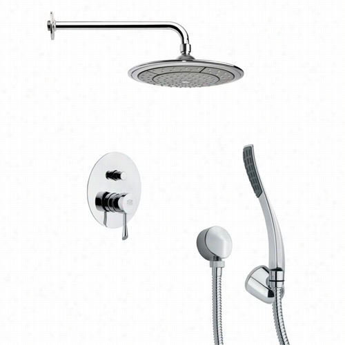 Remer By Nameeks' Sfh6040 Orsino 3"" Soothe Shower Fahcet In Chrome With Hand Shower And 6""h Diverter