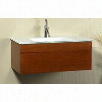 Ronbow 010136-3-f08 Rebecca 36"" Wall Mount Vanity Cabinet With Wood Drawer  Front In Cinnamon