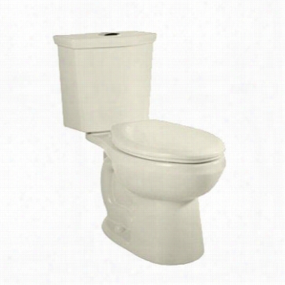 American Standard 28886.516.222 H2optino Dual Flush Right Height Elongated Toilet In Linen With Aquaguard Liner