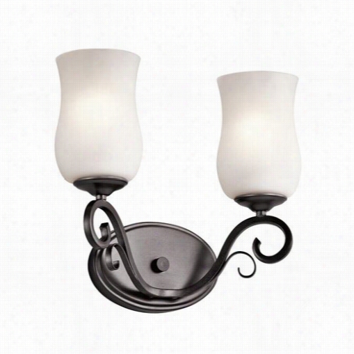 Kichler Lighting 45466smg Kambry  2 Light  Bathrooom Lighting I N Smokey Gray