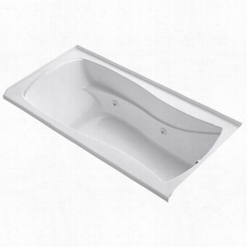 K Ohler K-1257-r Mariposa 72"" X 36""; Alcove Whirlpoolbaath With Inegral Tile Flange And Right Hhand Drain