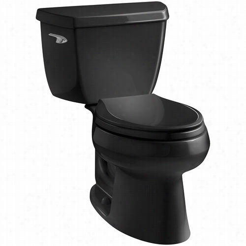 Kohler K-3575-t Wellworth Classsic 1.28 Gpf Elongated Toilet With Left Han Trip Lever With T Ank Locks