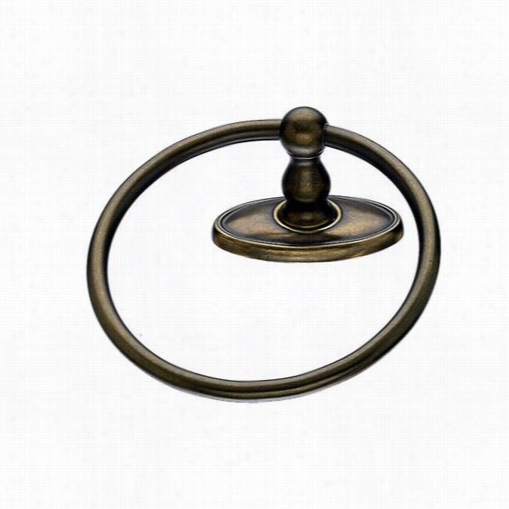 Top Knobs Ed5gbzc Edwardian Bath Ring With Oval Backplate In German Bronze