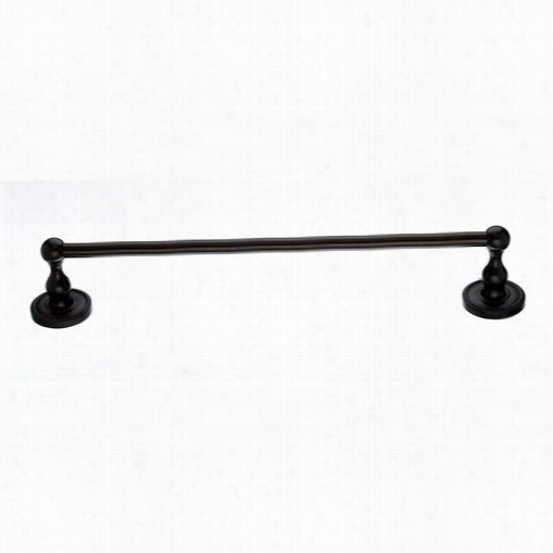 Top Knobs Ed8orbf Edw Ardian Bath 24"" Single Towel Rod With  Rope Backplate In Oil Rubbed Bro Jze