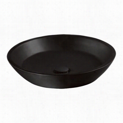 Toto Flt141 Waza Noir Cast Iron Vessel Laavatory In Matte Black