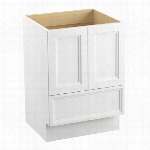 Kohler 99514-tk Damask 24"&qout; Toe Kick Vanity Cabinet Only With 2 Doors And 1 Drawers