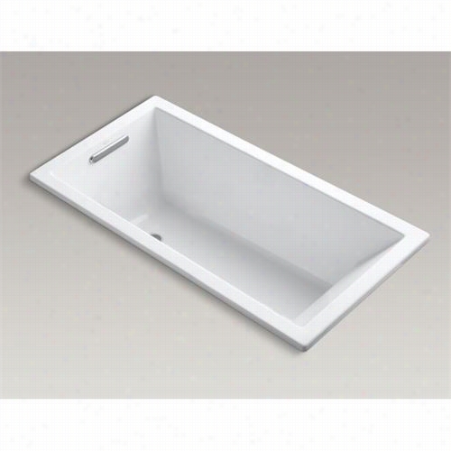 Kohler K-11667-vbw Underscore 60"" X 3&0quot;" Drop-in Vibracoustic Bath Tub With Bask Heated Surface