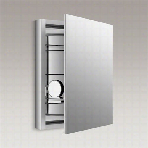 Kohler K-99007-na Verdera 24"" Aluminum Mwdicine Cabnet With Magnifying Mirror And Slow-close Door