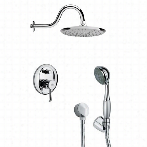 Remer By Nameek's Sfh6078 Orsino 2-5/7"" Not Directly Shower Faucet Write In Chrome With Hand Hower Andd 12-3/5&quto;"h Diverter