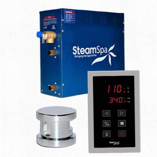 Steamspa Oat750ch Oasis 7.5kw Touch  Pad Steam Generator Pcakage In Chrome