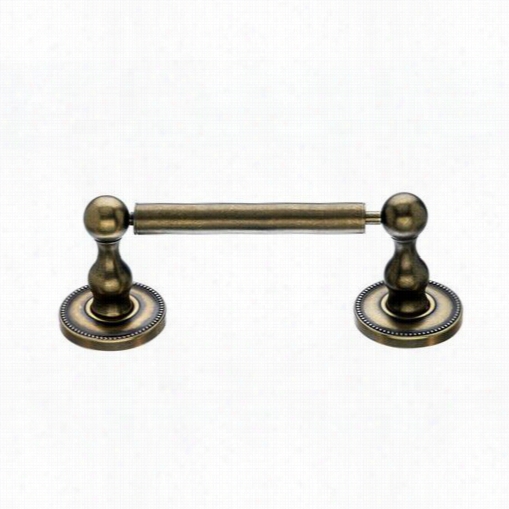 Top Knobs Ed3gbza Edwardain Bath Ti Ssue Holder Through  Beaded Backplate In German Bronze