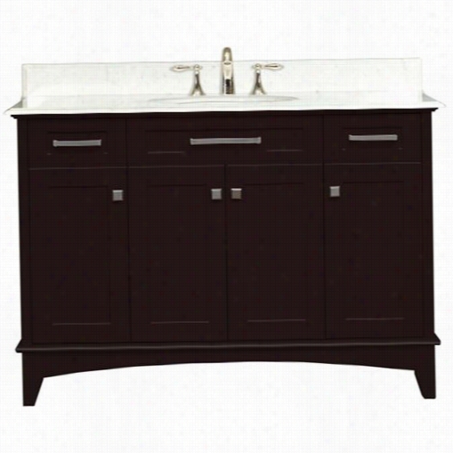 Water Invention Manhatan48 Manhattan 48"" Wide Single Sink Bathroom Vanity -  Vanity Top Includedd