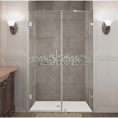 Aston Sdr985 Nautis 49"" X 72"" Completely Frameless Hinged Shower Door