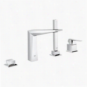 Grohe 19787000 Allure Brilliant Roman Tub Filler Wi Th Hand Shower In Chrome