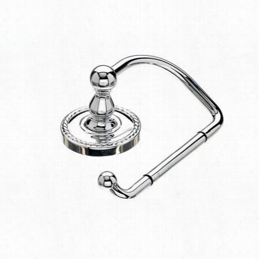 Top Knobs Ed4pcf Edwardian Bath Tissue Hook With Rope Backplate In Polished Chrome