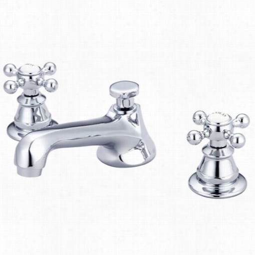 Water Creation F2-0009-01 American 20th Century Classid Widespread Lavatory Faucet Withp Op-up Drain In Hand Polished