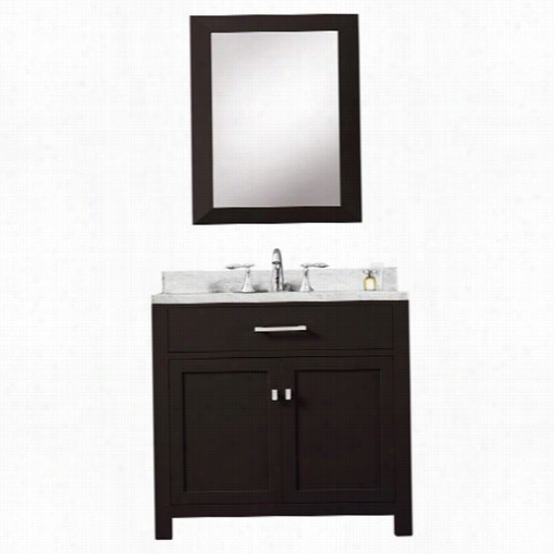 Water Creation Madison-30 Madison 30"" Sincere Sink Bbathroom Vanity With Frames Mirror - Vanity Top Included