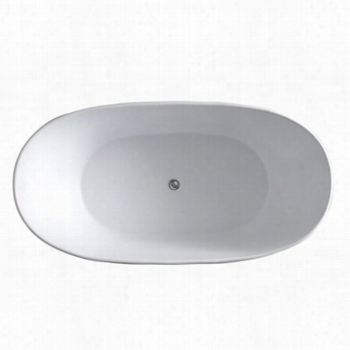 Aquatica Purescape748m Purescape 64-1/5"" Oval Freestandig Aquastone Bathtub