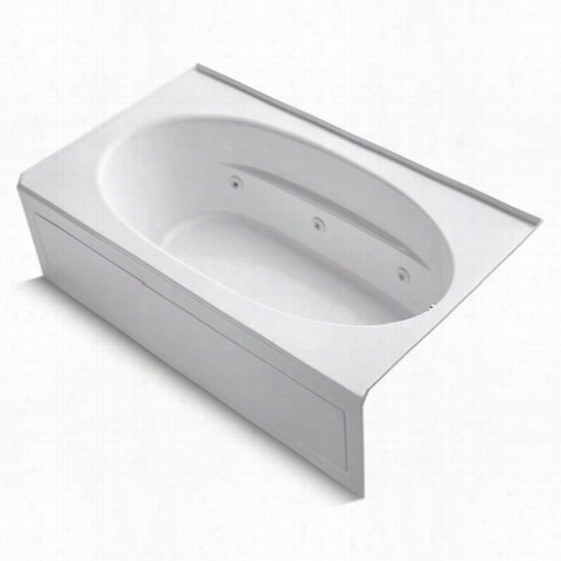 Kohler K-1114-hr Windwaard 72"" X 42"" Alcove Whirlpool Bath With Integral Apron Andr Ight Hans Drain And Heater