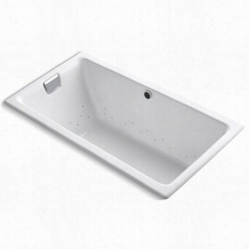 Kohler K8566-gcp Tea-for-two 66"" X 36"" Drop-in Bubblemassage Bath Tub With Polished Chrome Airjet
