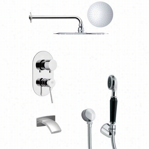 Remer By Nameek's Tsh4121 Tyga Move About Shower System In Chrome With 41/3""w Diverter