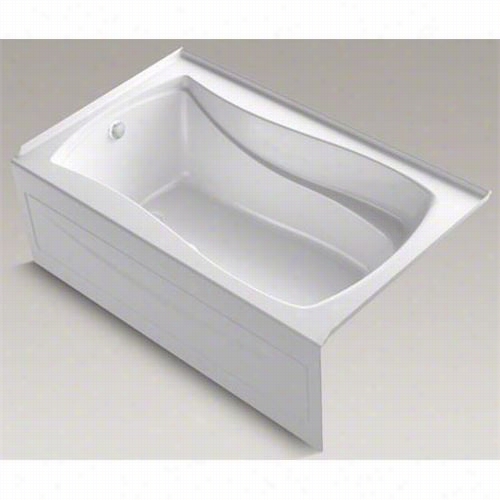 Kohler K-1239-glaw Mariposa 60"" X 36"" Bath With Integral Apron, Left Hand Drain And Bask Heated Surface