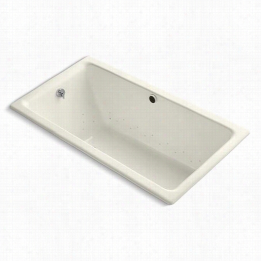 Khler K-809-g96 Kathryn 6&6quot;" X 36"" Drop-in Bubblemassage Bath Tub With Biscuitairjet