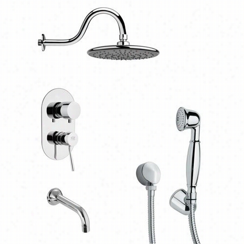 Remer By Naemek's Tsh4074 Tyga Contemporary Shower System In Chr Ome