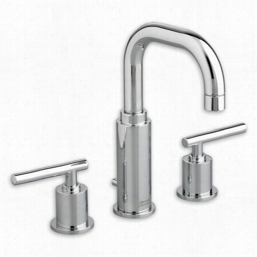 Americaan Standard 2064831 Serin 2 Hansle 8"" Widesprewd High-arc Bathroom Faucet With Metal Sewer