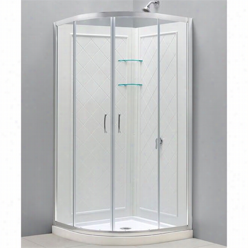 Dreamline Dl -6154-1 First-rate Shower Package With Frameless Lapse Showrr Enclosure, Base And Qwall-4 Shower Bcakwalls Outfit