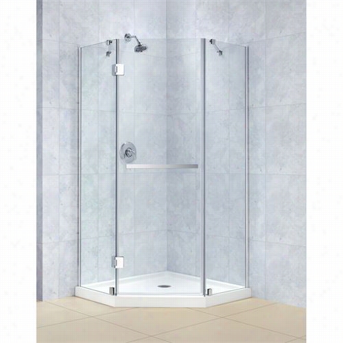 Dreamline Shen-2036360 Prism-x 36-3/8"" X 36-3/8&q Uot;&quuot; Frameless Hinged Shower Enclosure