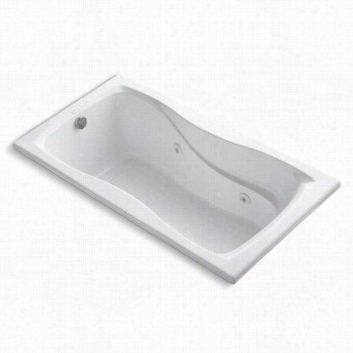 Kohler K-12o9 Hourglass 60"&qot; X 32"" Drop-in Wirlpool Bath Wtih Reversible Drain