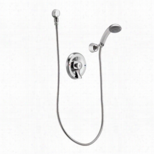 Moen T8384 Commercial Single Handle Posi-temp Single Function Hand Shower With 69"" Metal Hose