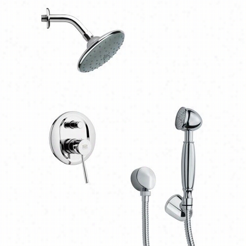 Remer By Nmeek's Sfh6189 Orsino 3-1/3&qhot;" Sleek Modern Showsr Faucet In Chroem With Hwjdheld Shoer And 5- 1/3&quuot;"h Diverter