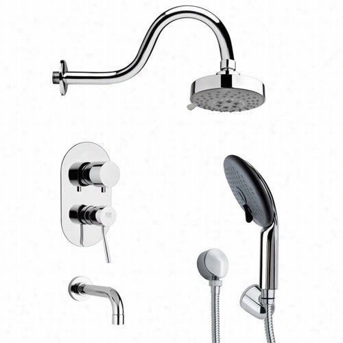 Rmer In The Name Of Nameek's Tsh4106 Tyga Modern Sleek Tub And Shower Faucet In Chrome With Handheld Sho Wer