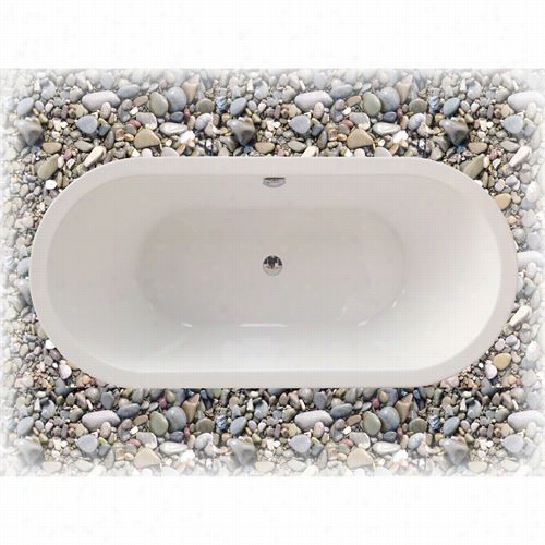Aquatica Purescape014m Purescape 63"" Oval Freestanding Acrylic Bathtub